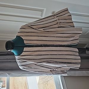 Navy and Cream jacket, open front no buttons